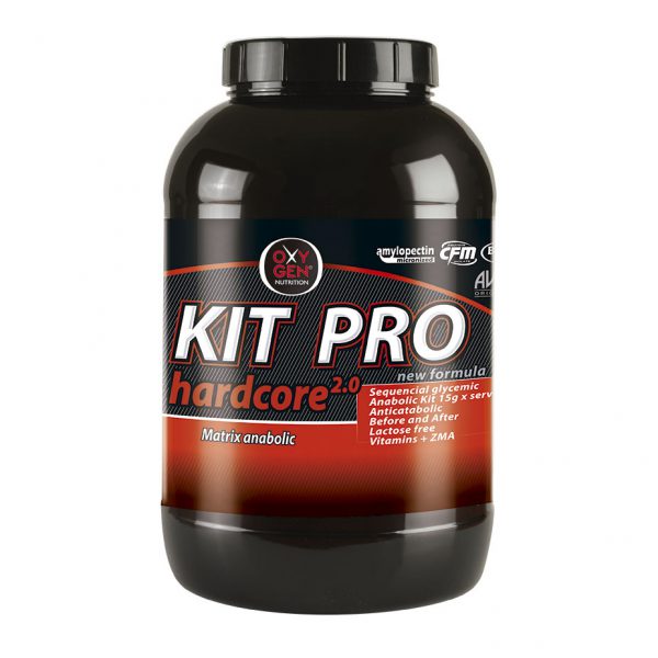 KIT PRO Hardcore "mezcla anabólica" (Proteína CFM + Aminos + Carbohidratos)